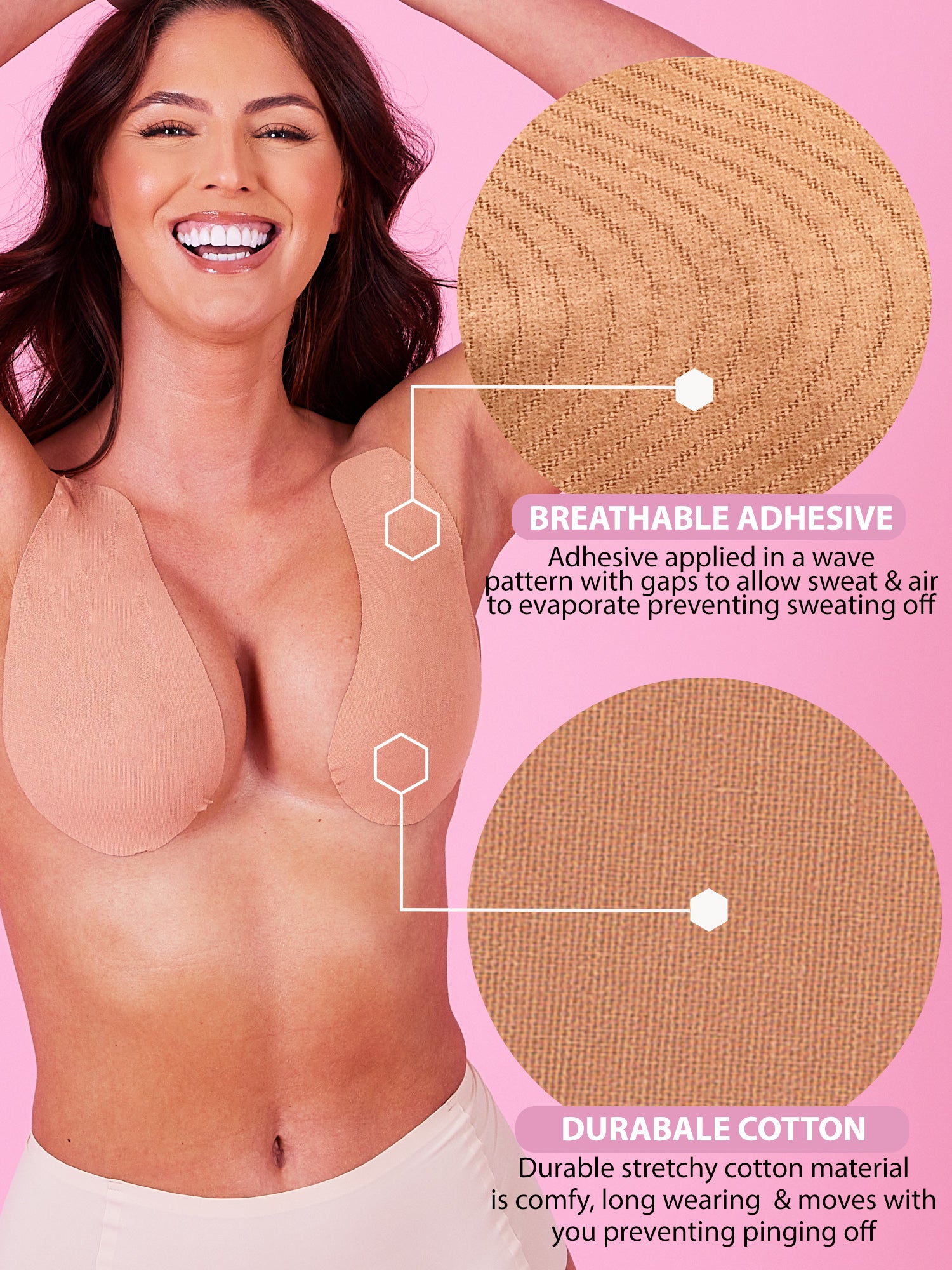 Original Lift & Shape Boob Tape BEIGE-A-H cups