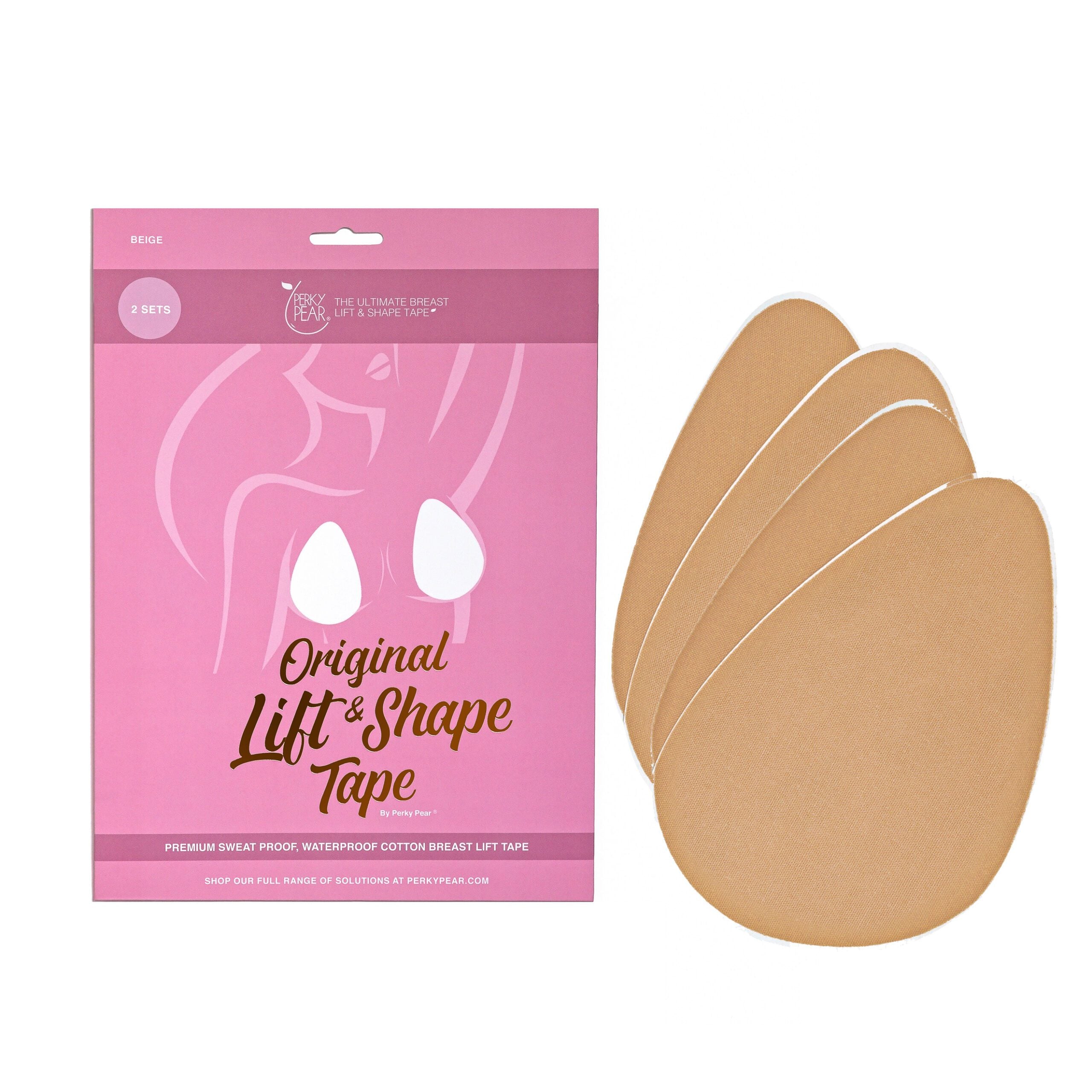 5 x Original Lift & Shape Boob Tape By Perky Pear® BEIGE (Size DD-E)