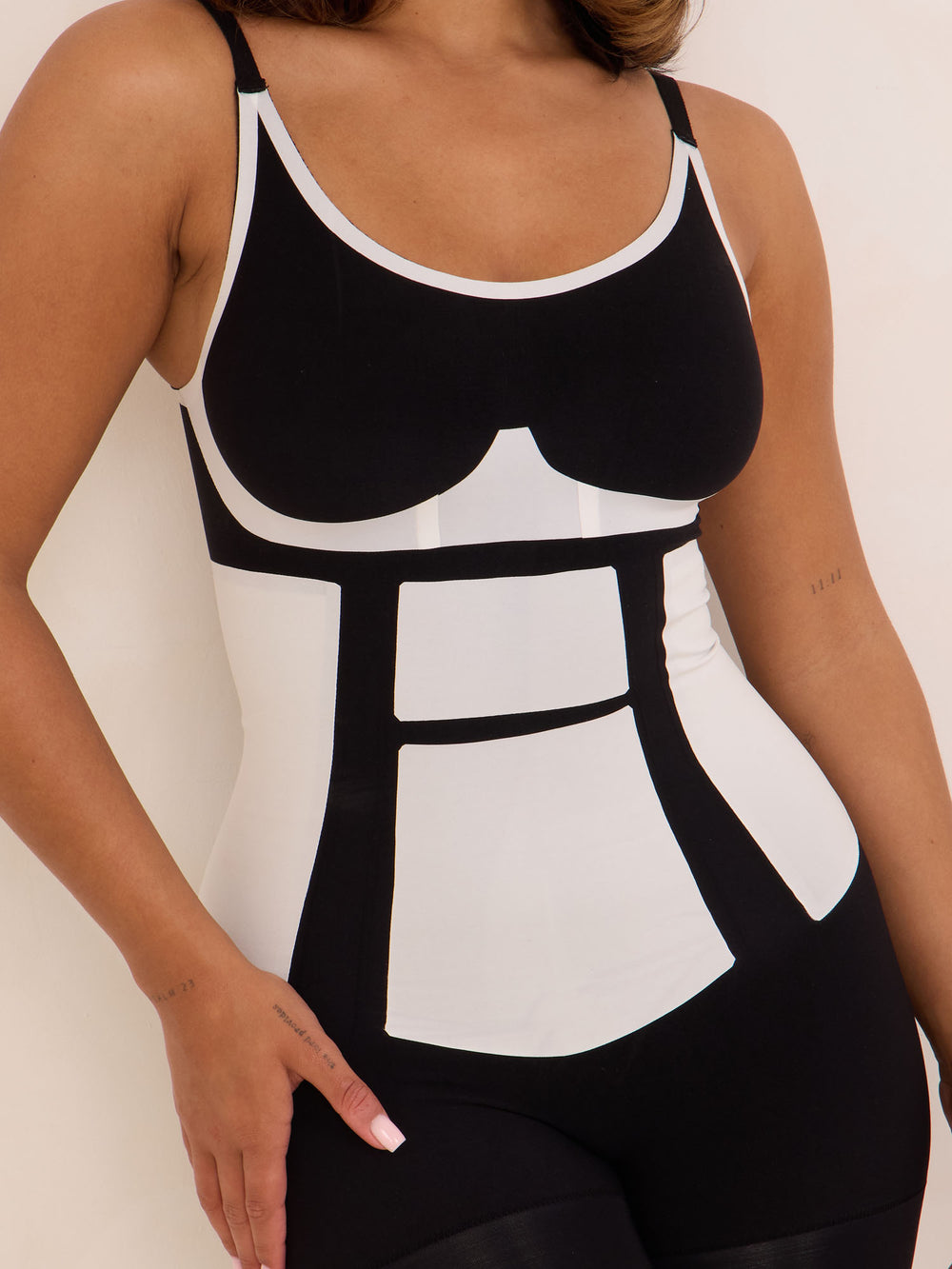 360Sculpt™ Bust Support Body Suit-BLACK