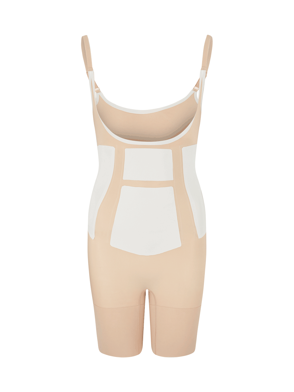 360Sculpt™- Open bust Bodysuit-BEIGE