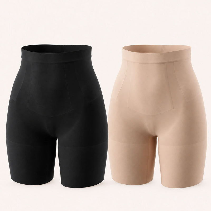 360Sculpt™- Sculpting Shorts-Double pack-Black & Beige