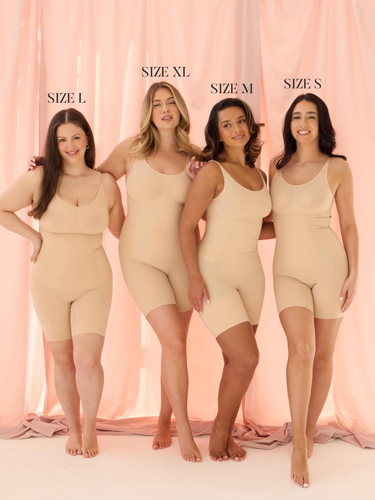 360Sculpt™ Bust Support Body Suit-BEIGE