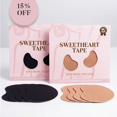 Sweetheart Strapless Boob Tape-Double Pack Bundle-BEIGE & BLACK