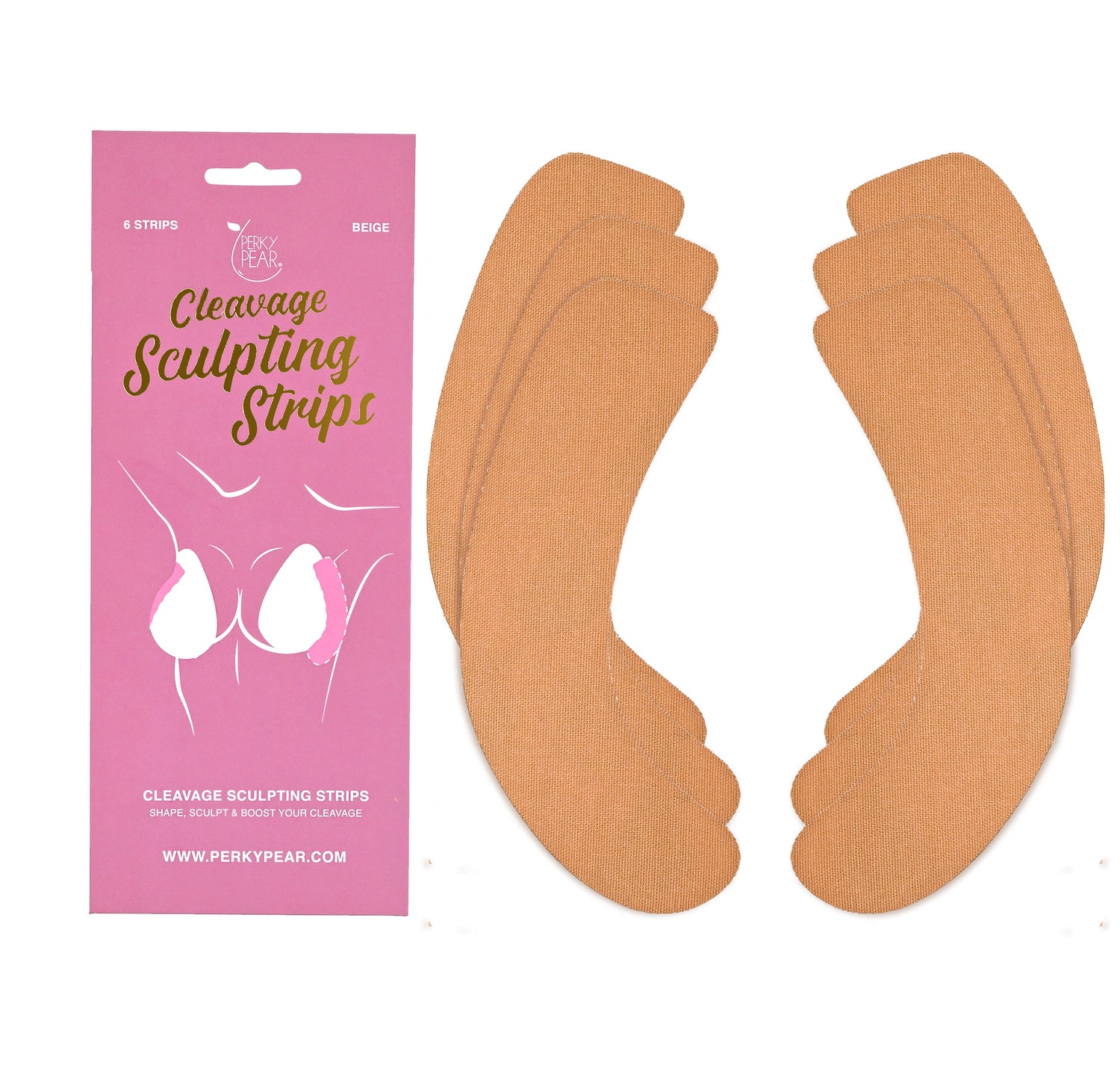 5 x Cleavage Sculpting Strips Beige