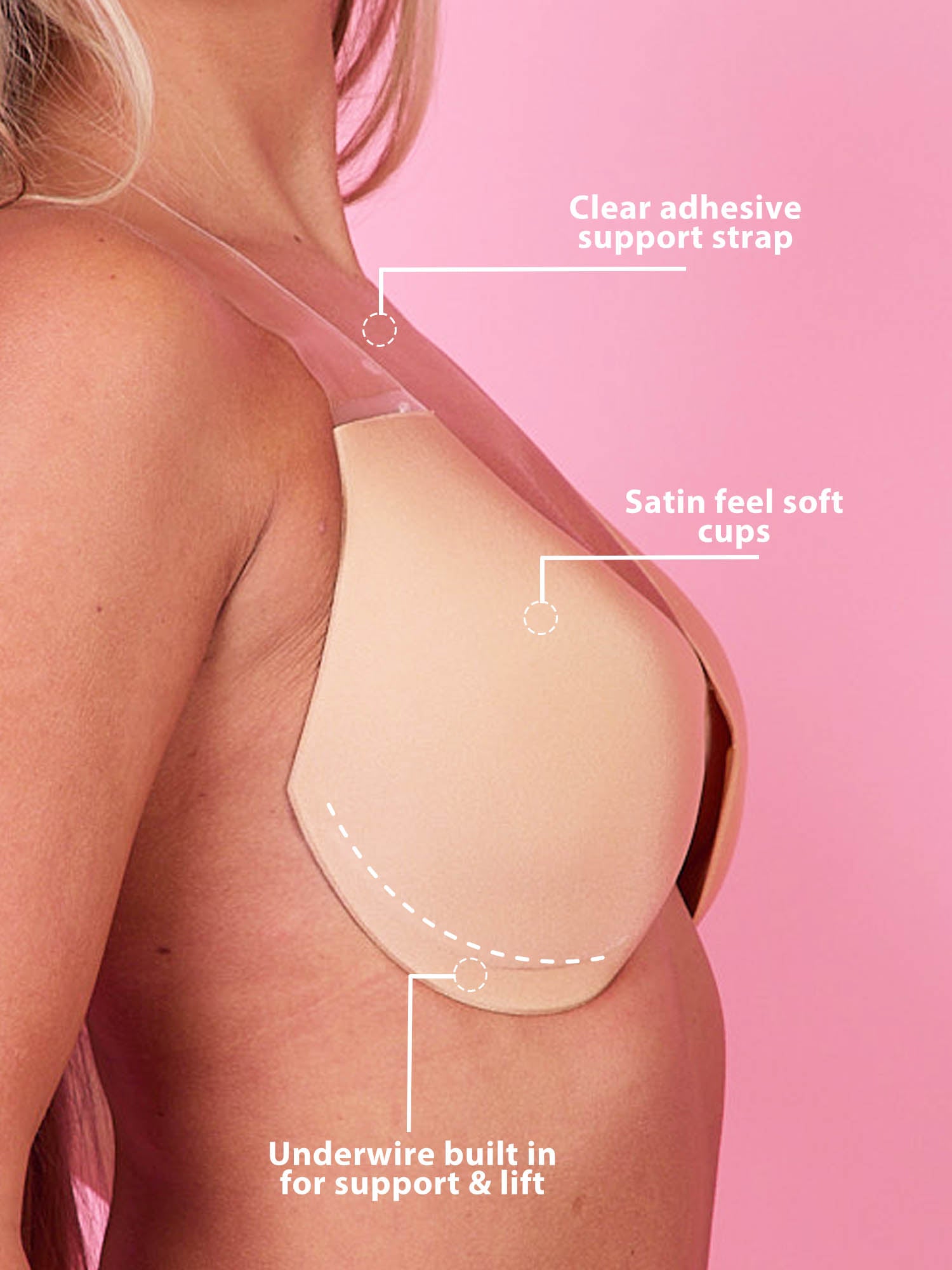 Extreme Lift Adhesive Plunge Bra -A-F Cups