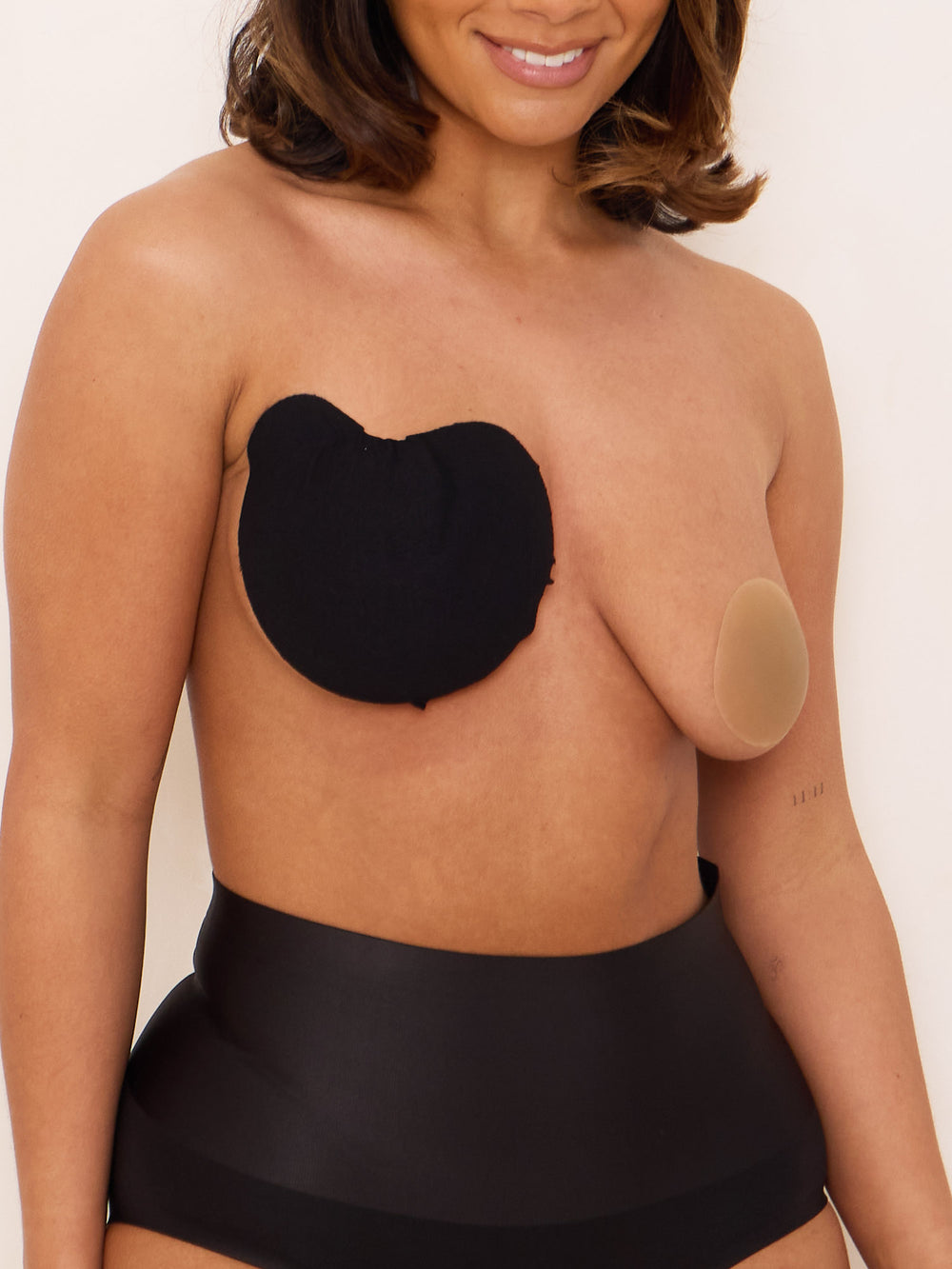Sweetheart Strapless Boob Tape-BLACK-A-F Cups