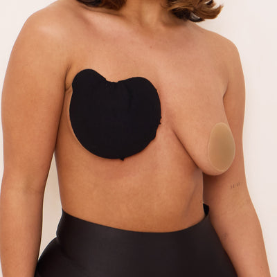 Sweetheart Strapless Boob Tape-BLACK-A-F Cups