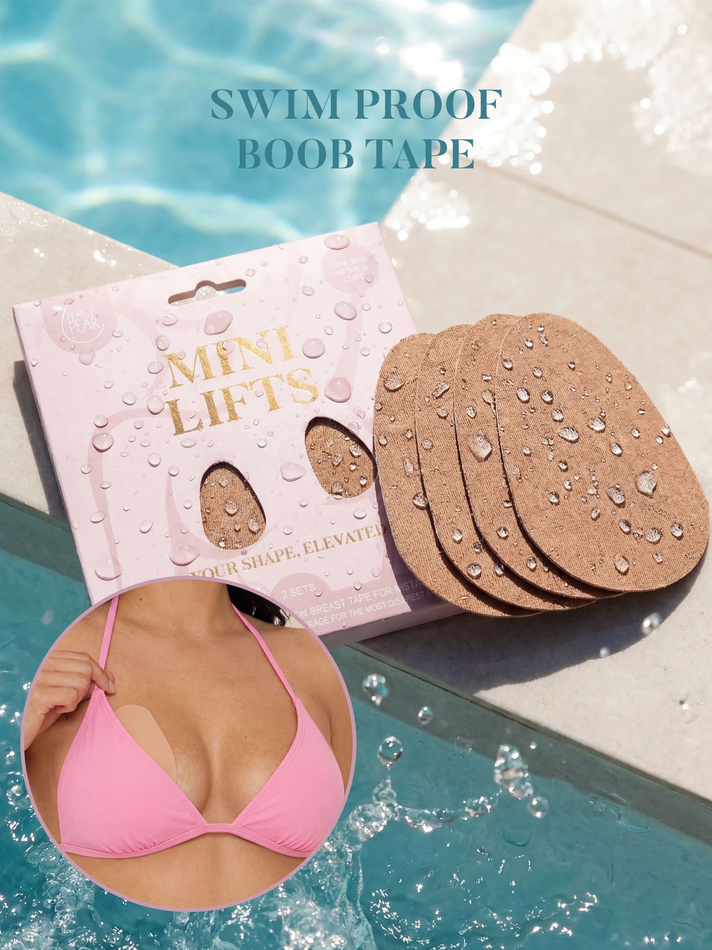 Mini Lifts Boob Tape- BEIGE-A-D Cups