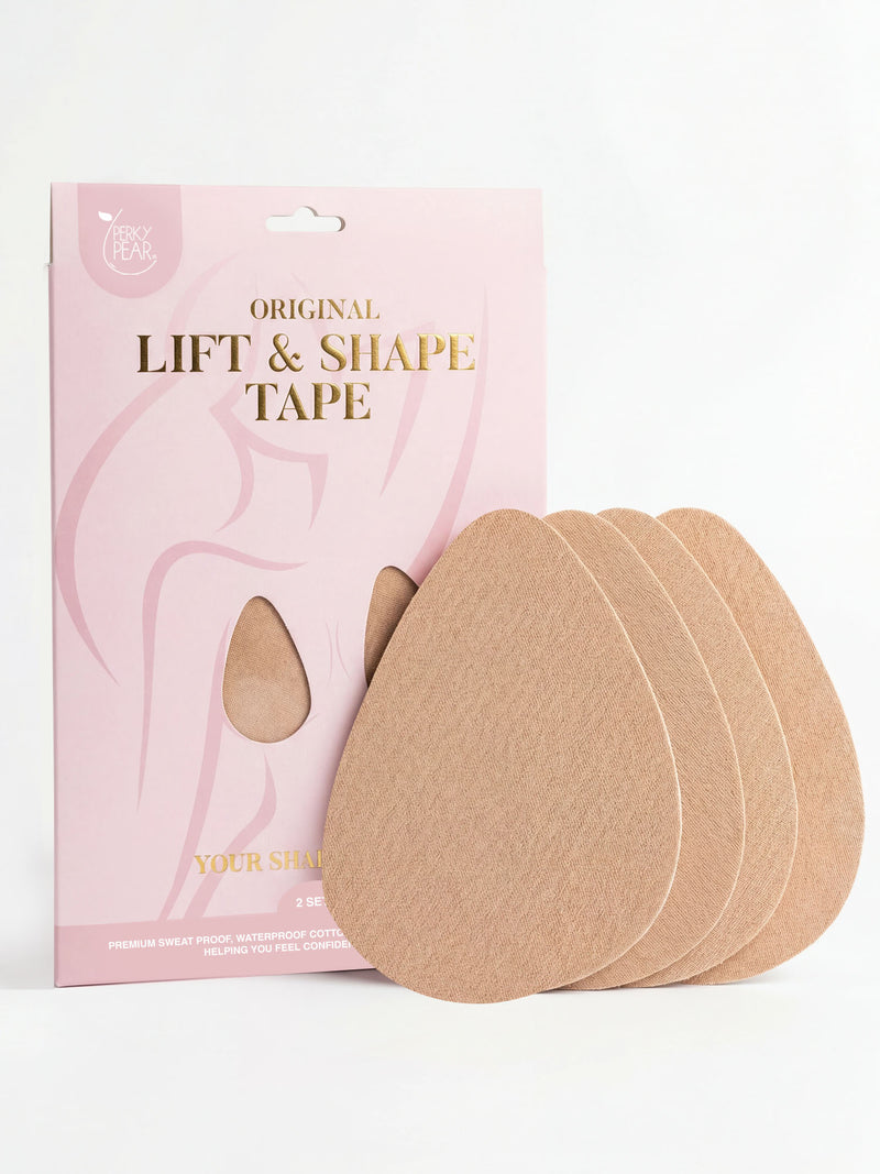 5 x Original Lift & Shape Boob Tape By Perky Pear® BEIGE (Size A-B)