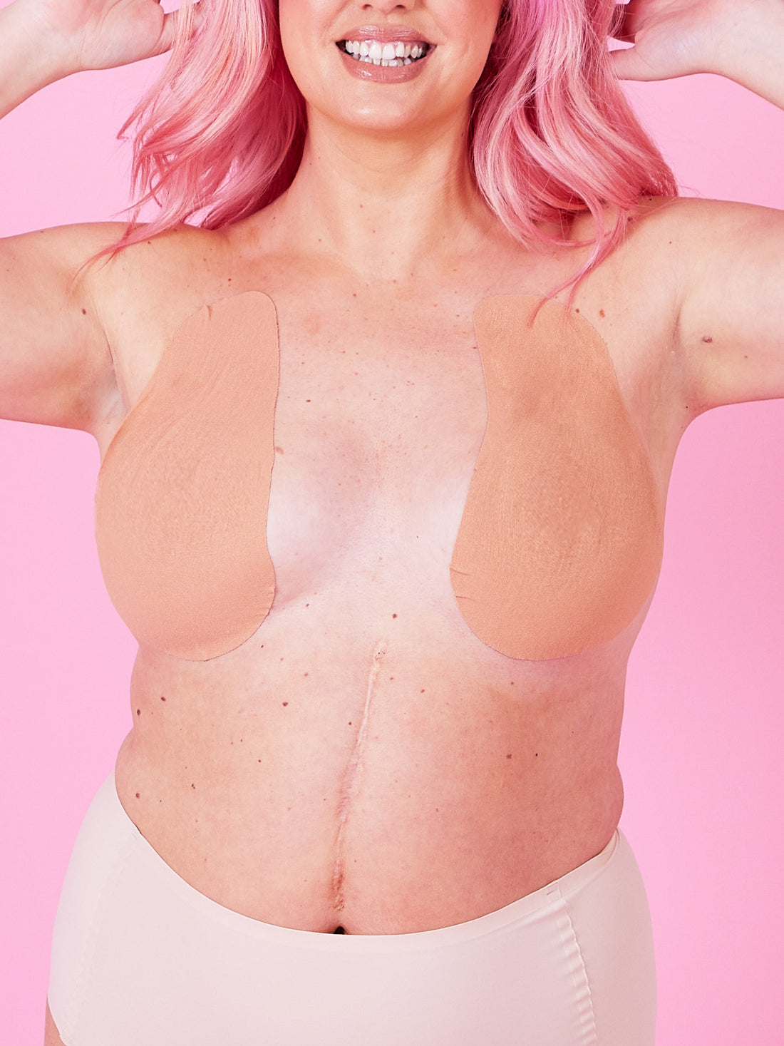 5 x Original Lift & Shape Boob Tape By Perky Pear® BEIGE (Size F-G)