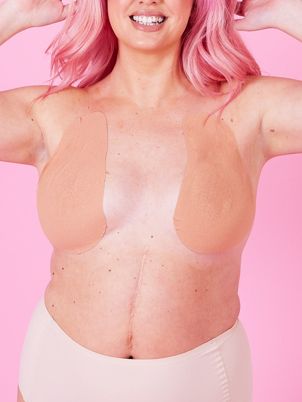 5 x Original Lift & Shape Boob Tape By Perky Pear® BEIGE (Size DD-E)